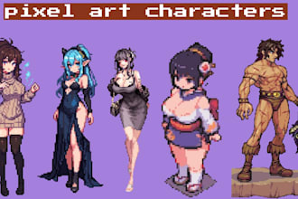pixel art sprite sheet pixel art animation 8bits 16bits anime sprite video game