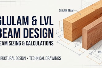 design glulam and lvl timber beams with calculations