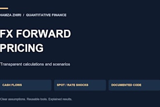 build an fx forward pricing and scenario calculator in python