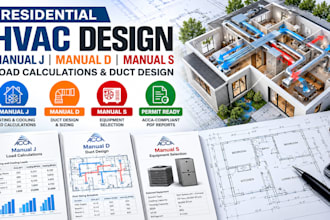 perform residential hvac manual j heating and cooling load calculations