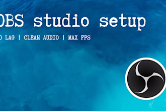 obs studio setup for streaming and fix lag or audio issues