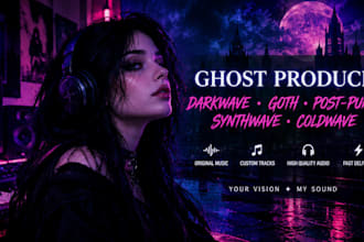 ghost produce darkwave, goth, post punk, synthwave coldwave music