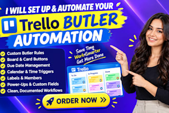 create advanced trello butler rules automation for project management