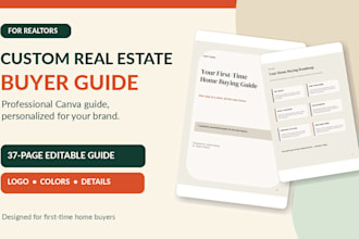 customize a real estate buyer guide and welcome packet in canva