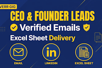 find ceo and founder leads with email