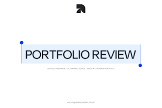 review your design portfolio and give expert feedback