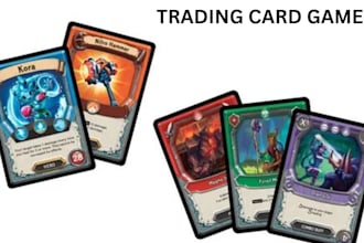design mtg card tcg template board card dieline box knight card rule book