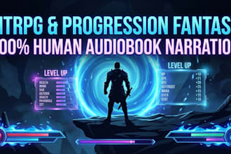 record litrpg audiobook narrator for progression fantasy novel acx