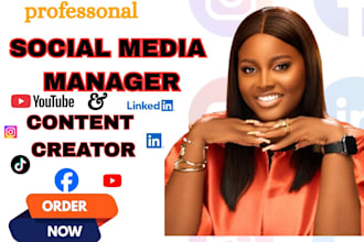 be your social media manager and content creator