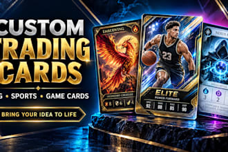 design custom trading cards and tcg cards for your game
