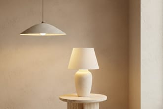 design custom 3d pendant and table lamps with realistic renders