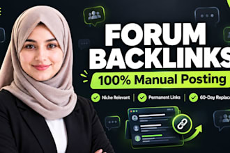 build manual forum backlinks on high traffic forums