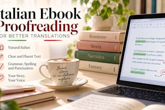 proofread and improve your translated italian ebook