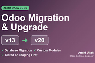 migrate and upgrade odoo to the latest version with custom modules