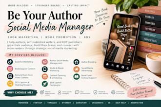 be your author social media manager book marketing book promotion ads