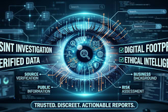 conduct professional osint investigation and background research