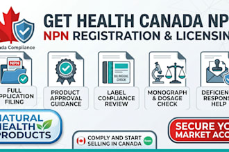 get health canada npn registration for your supplement