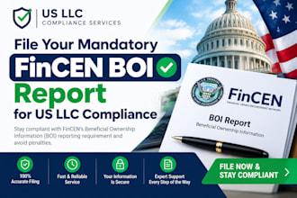 file your mandatory fincen boi report for US llc compliance