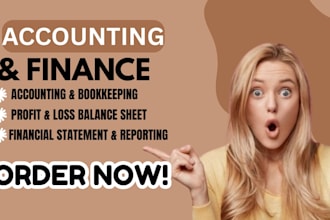 prepare financial reports, income statements and bookkeeping records