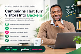 create a kickstarter gofundme indiegogo crowdfunding campaign