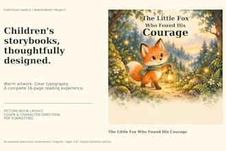 write and design illustrated storybooks for children
