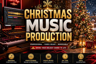 do live christmas music production