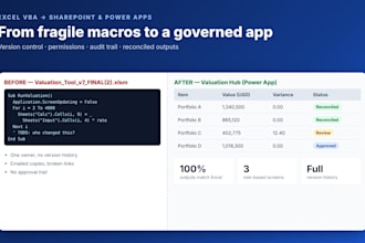 migrate your excel vba tools to sharepoint and power platform