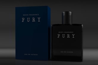 create luxury perfume label, logo, cosmetics with custom label