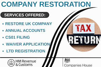 restore uk ltd, rt01, compliance filing, reinstate uk company