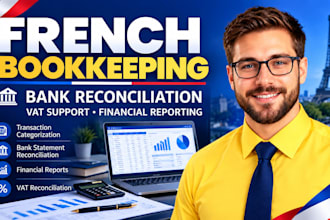 do france bookkeeping, tax filling, bank reconciliation and cpa audit report