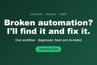 fix your broken zapier make or n8n automation