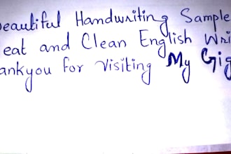 write neat handwritten notes, letters in urdu and english
