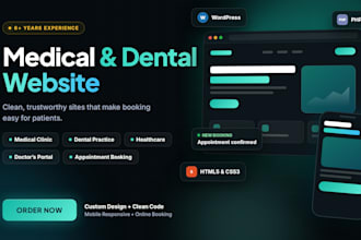 build a medical, dental, clinic, or doctor appointment website