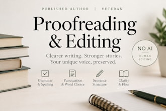 proofread and edit your manuscript