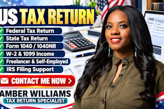 prepare your US tax return, irs filling and tax preparation