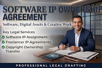 prepare software and creative work IP ownership agreements has US a attroney