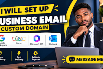 setup googleworkspace zohomail microsoft365 outlook business email custom domain