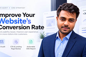 perform a cro audit and UX audit for your website
