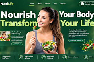 design wix nutrition coach website wellness program health coaching
