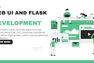 build responsive frontend websites and flask web app interfaces
