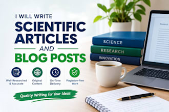 write scientific articles and blog posts