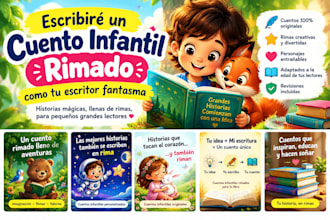 redactar, como autor fantasma, un cuento infantil rimado para tu libro