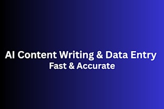 do ai assisted content writing and data entry
