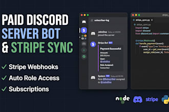 build paid discord server bot with automated stripe subscriptions