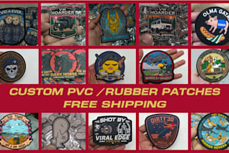 manufacture pvc rubber patches design and ship to your doorstep