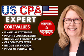 write US CPA letter for income verification mortgage letter CPA comfort letter