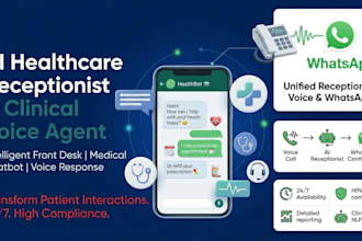 build ai healthcare receptionist medical whatsapp chatbot clinical voice agent
