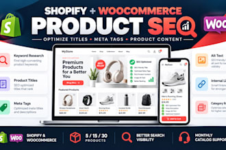 optimize shopify woocommerce product pages for ecommerce SEO