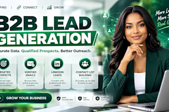 build b2b leads generation, contact list, email verified, linkedin leads