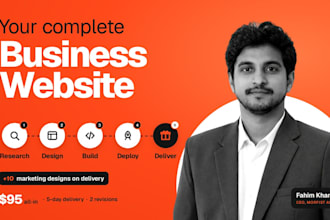 design and develop your business website with 10 promo designs
